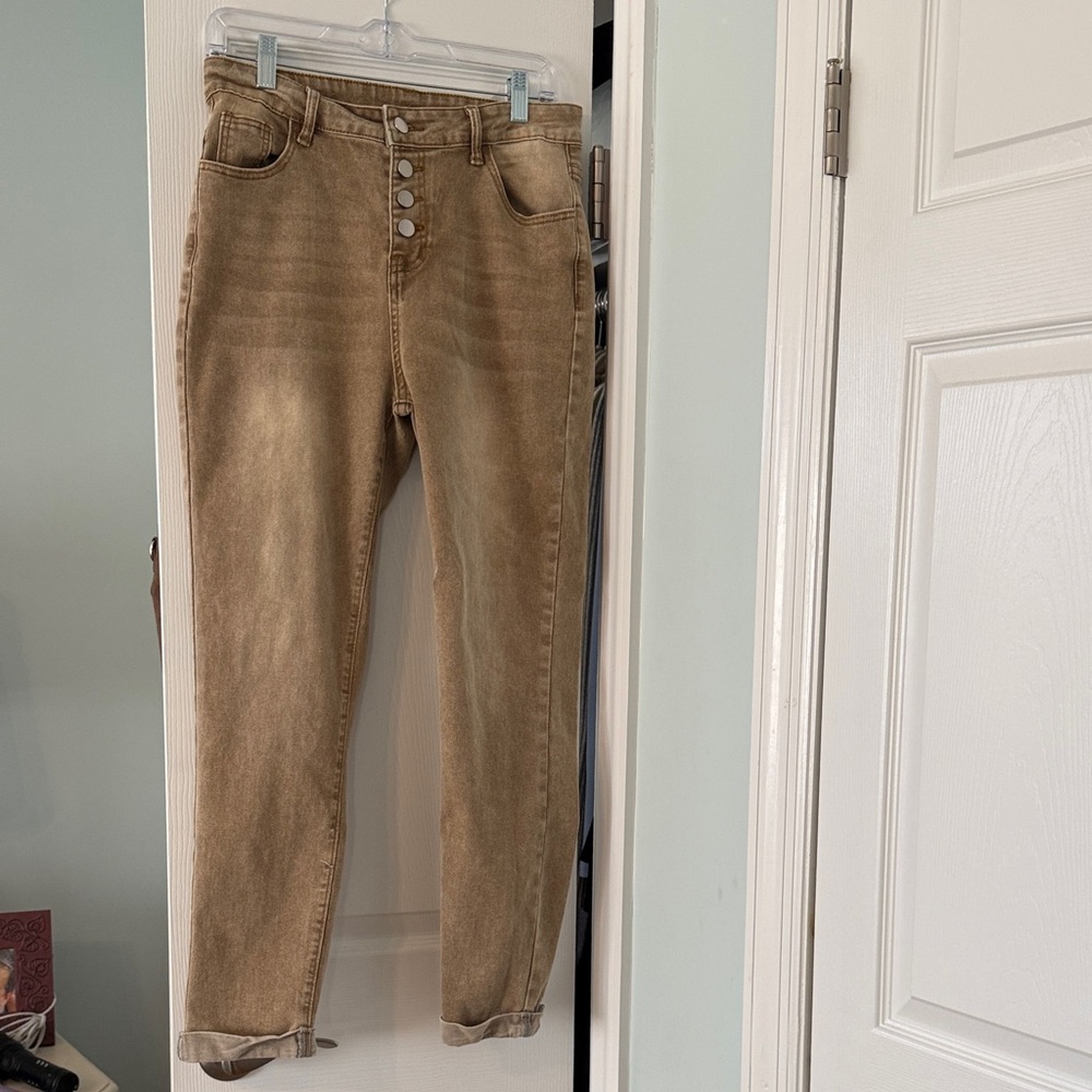 Stretch Stylish Tan Women's Jeans